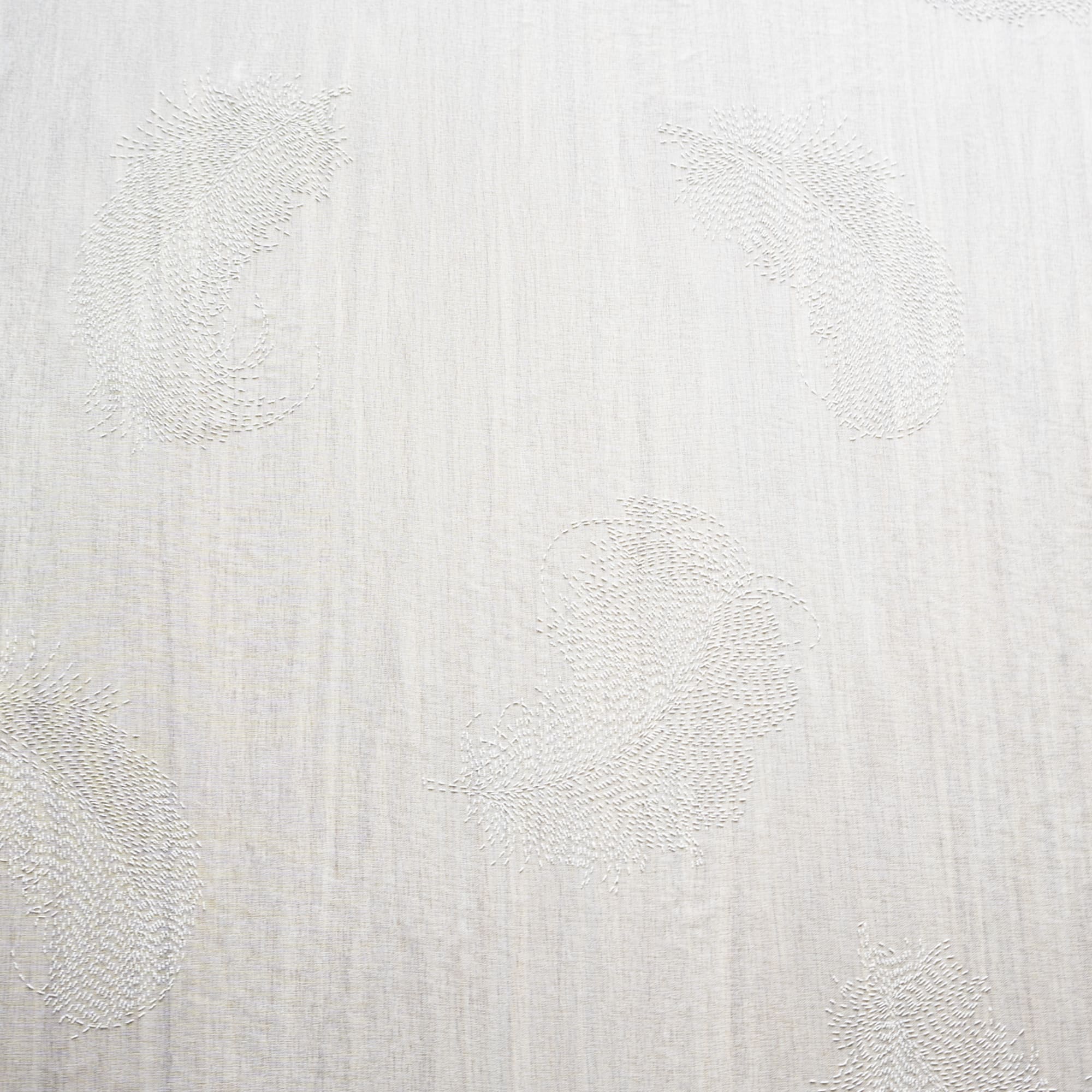 86116178 Штора на ленте для кухни "Перья" 140x180 см цвет белый Santreyd  - Вид №1