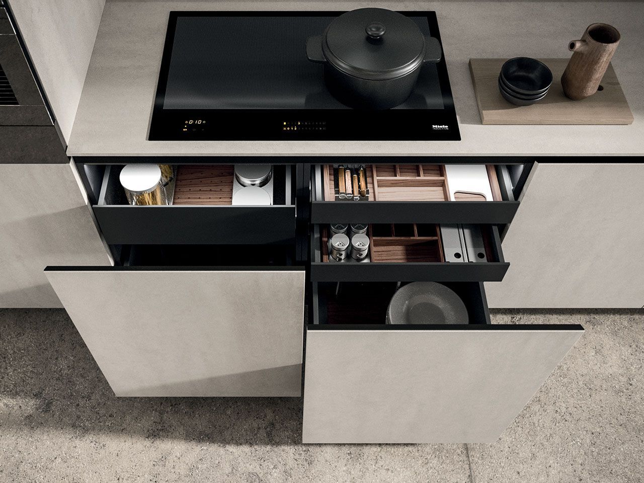 Линейная кухня без ручек Arrital Ak_Project ARCH-00072154 - Вид №10