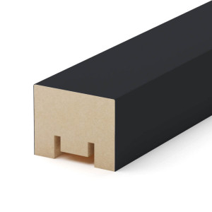 Интерьерная рейка МДФ STELLA Ривьера Black Edition 40*30*2700 (уп.4 шт.)