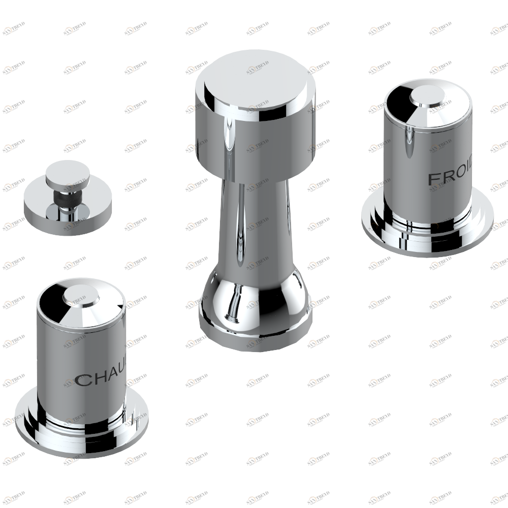 G2T-207KA Смеситель для биде KOHLER с вакуумным прерывателем Thg-paris Faubourg metal Хром G2T 207KA  A02 CAT.A