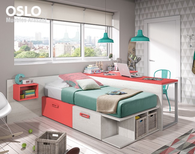 102685 Детская комната с модульной кроватью Ambiente 07 Arasanz Oslo Santreyd - Вид №1