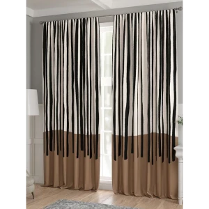 91799705 Комплект штор 2 шт на ленте Comfy Way Базовая Коллекция CW521180 150x240 см жаккард цвет белый STLM-1026963