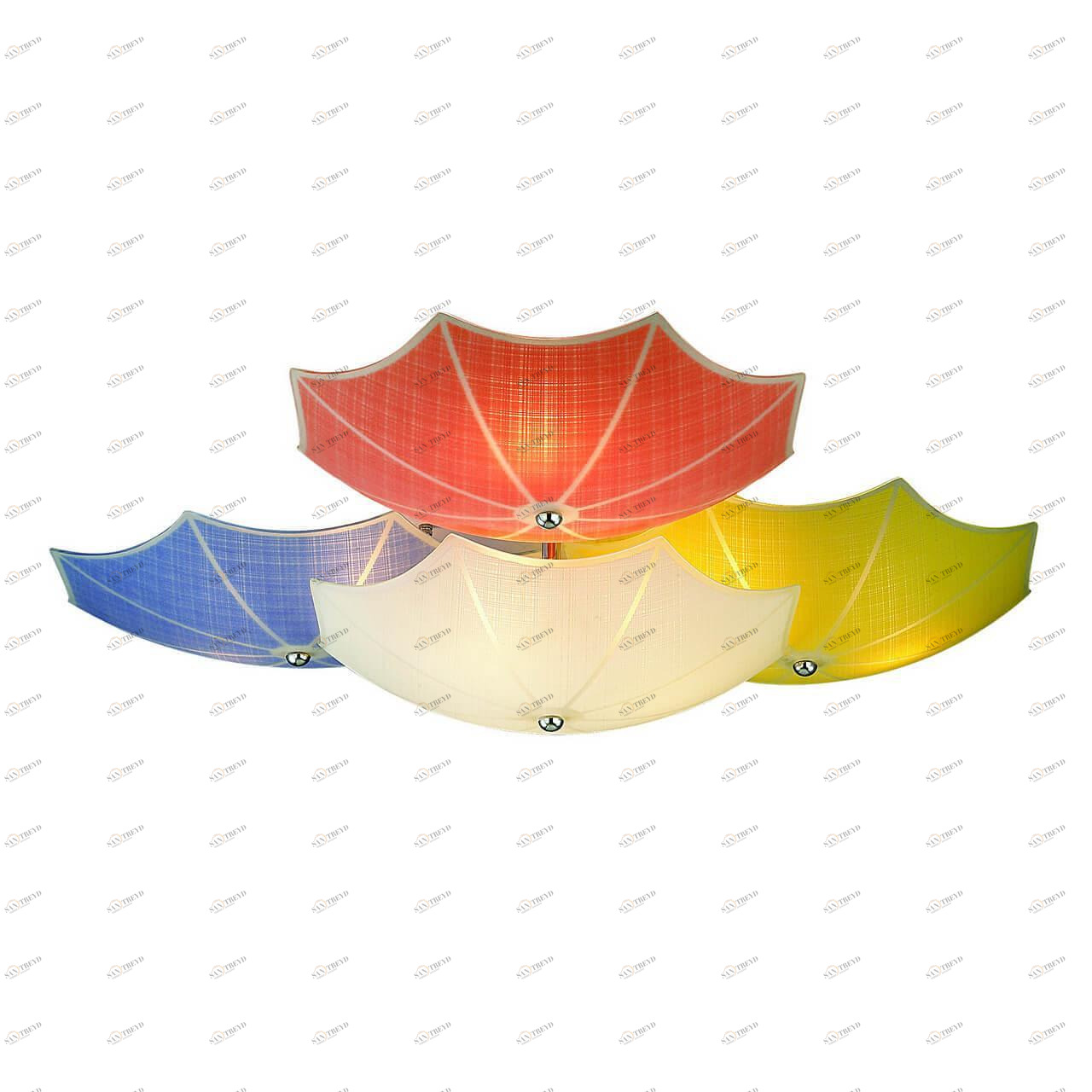 Потолочный детский светильник Umbrella "Зонтики" FAVOURITE  326604 Красный;желтый;синий 