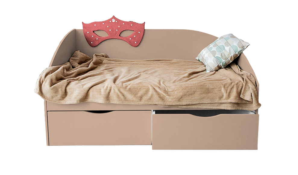 Детский диван-кровать с 2 ящиками "Венеция" МАНДАРИН ВЕНЕЦИЯ 178662 Бежевый Santreyd - Вид №4