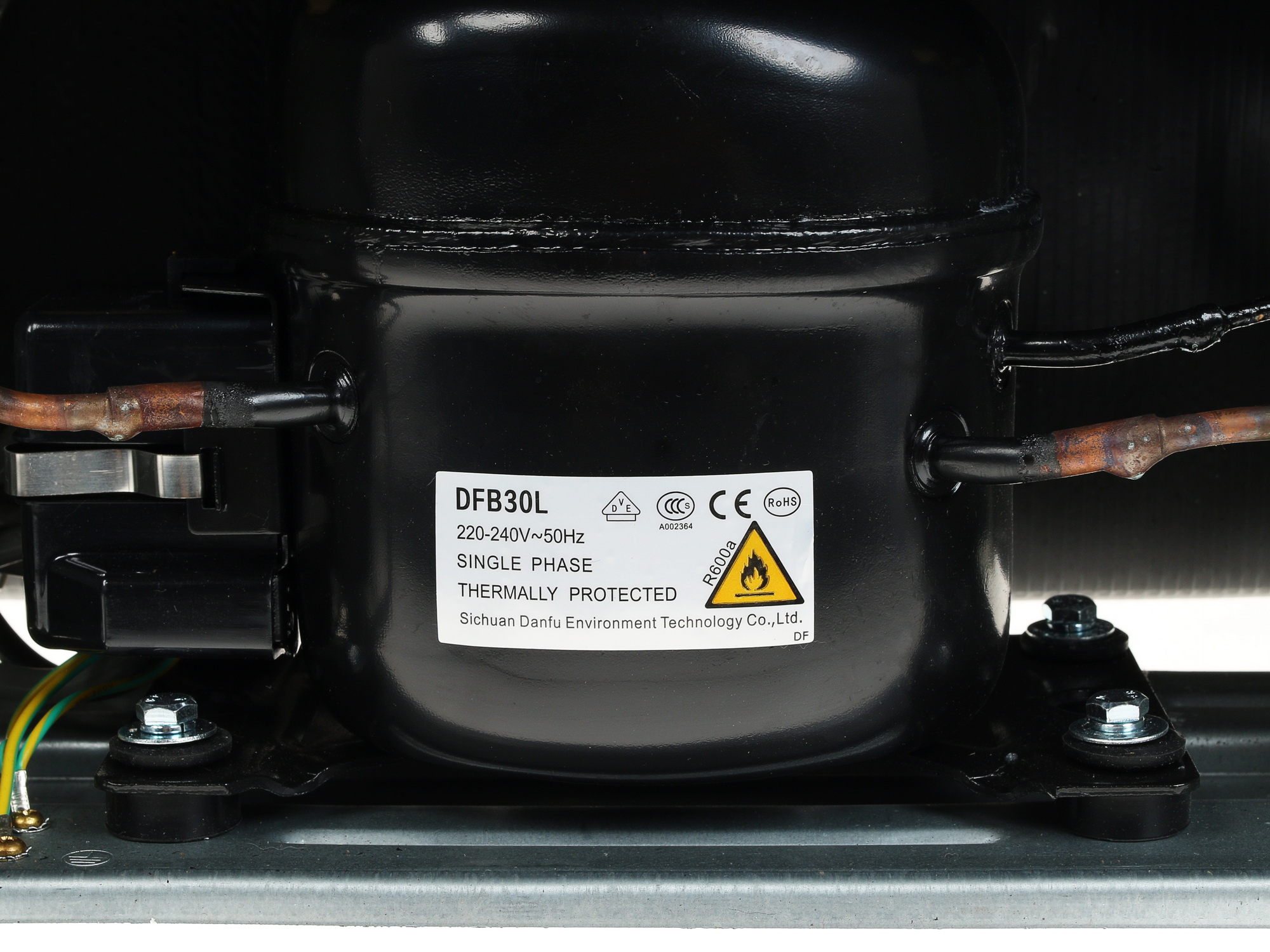 6612114 Холодильник компактный   Tesler RC-55 коричневый STDN-0024223 - Вид №7