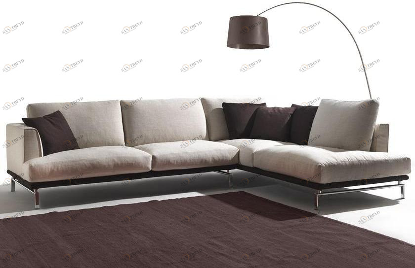 Flexstyle 5-местный модульный угловой диван в ткани sun-id-1493814