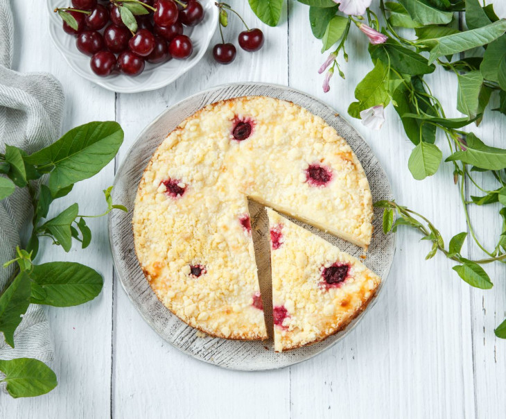 4817 Пирог с фермерским творогом и вишней Вкусляндия  - Вид №1