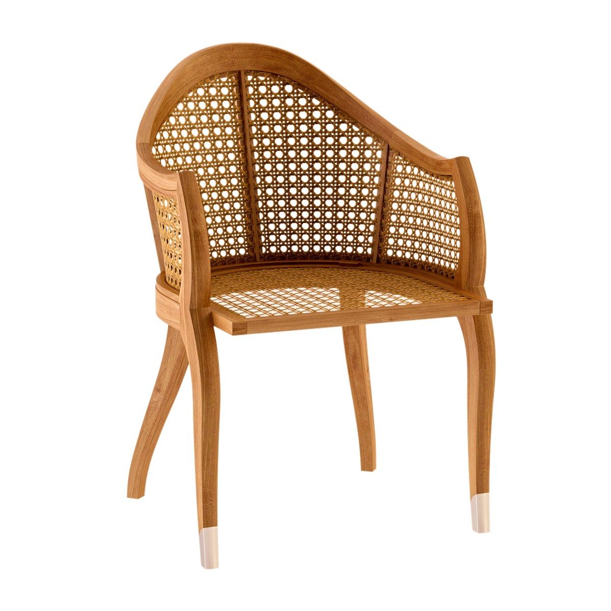 Стул для сада из тикового дерева с подлокотниками ASTELLO Тюльпан ARCH-00119968 - Вид №1