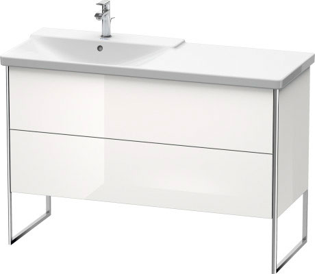 XS446609494 XSquare Тумбочка напольная Баклажан шелковисто-матовый лак Duravit - Вид №2