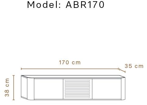 Momocca Деревянная тумба под ТВ с распашными дверцами Adara Abr170 / abr170p / abr170p2 - Вид №1