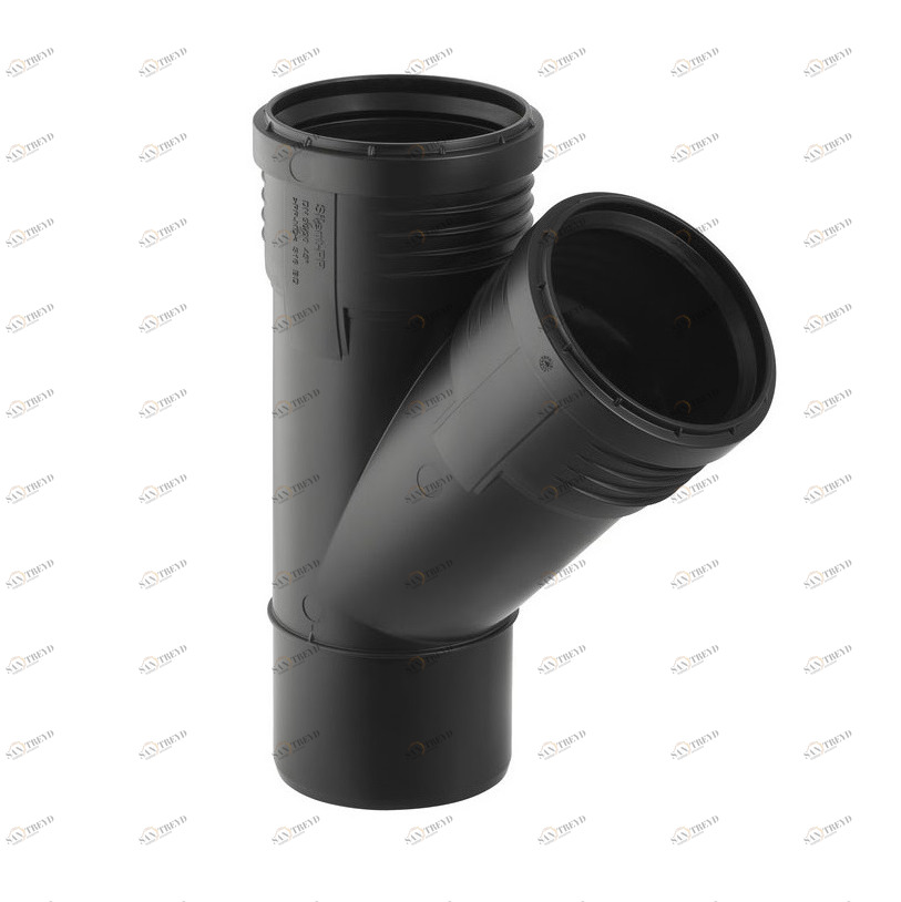 Тройник 45° DN110/110 Geberit Silent-PP Santreyd 390.535.14.1