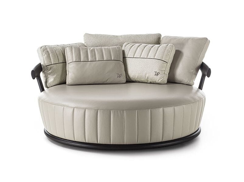 Loveseat кожаный диван Vittoria Frigerio ежевика ARCH-00151380