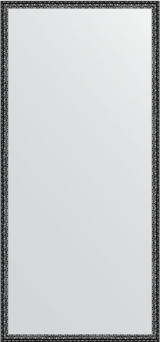 BY 1108 Зеркало в багетной раме - черненое серебро 38 mm EVOFORM Definite