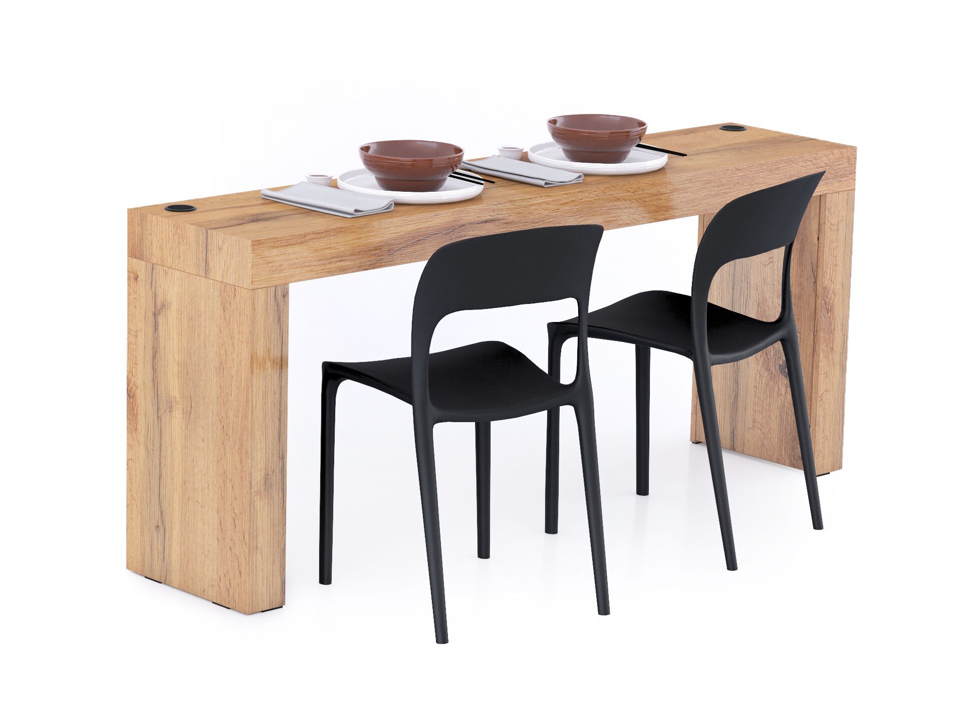 Прямоугольный меламинированный обеденный стол с беспроводным зарядным устройством Mobili Fiver Evolution ARCH-00074488