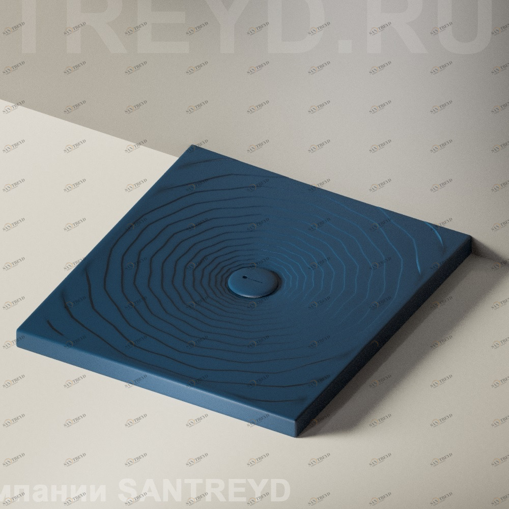 Flaminia WATER DROP Душевой поддон 80 см синий DR80.7016 Ceramica Flaminia DR807016