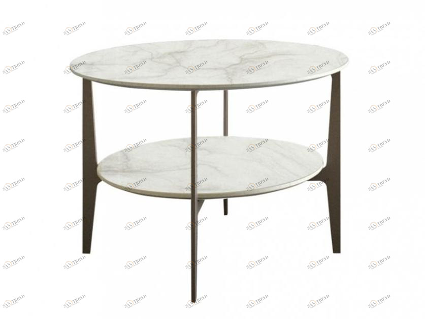 Casamilano Круглый журнальный столик из мрамора Duprè sun-id-1350627