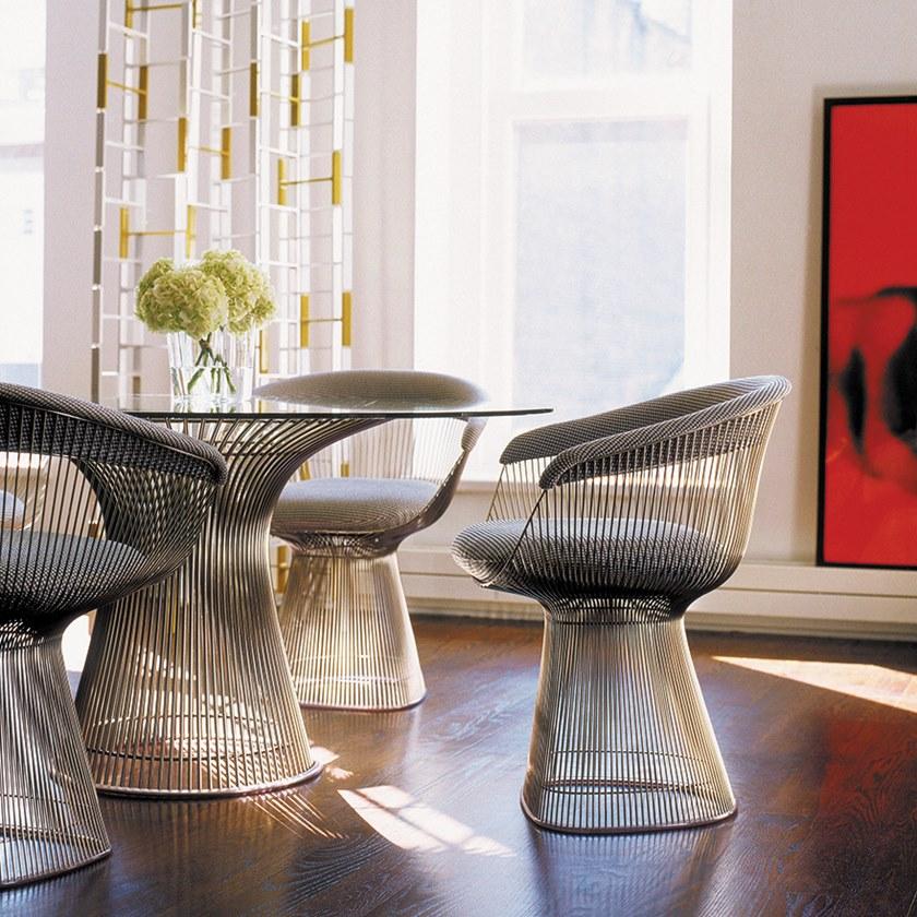 KNOLL Стул из стали с подлокотниками Platner sun-id-1419326 - Вид №3