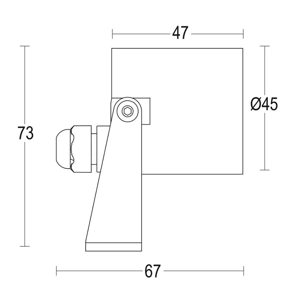 MaxiSegno Spot Strap RD Ghidini Segno Spot RD .05 Темно-Cерый (Матовый)  - Вид №1