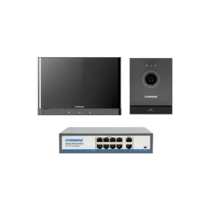 91967031 Комплект видеодомофона Commax CIOT-1000Y/CIOT-D21M/CIOT-H8L2 10" цвет темно-серый STLM-1386485