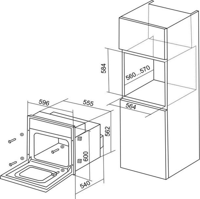 8121972 Электрический духовой шкаф De Luxe 6006.03эшв-062 черный STDN-0007916 - Вид №10