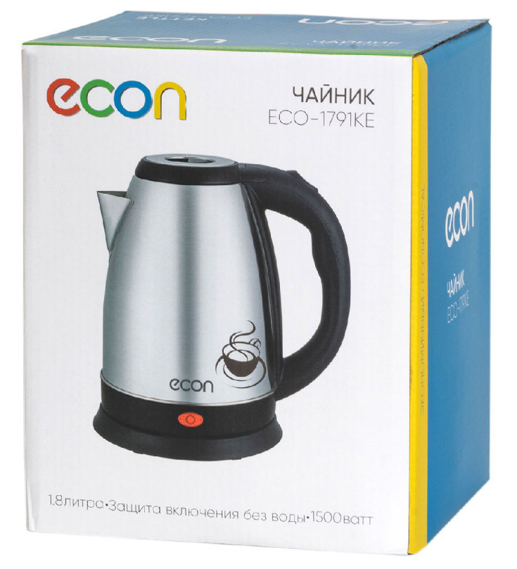 9031723 Электрочайник Econ ECO-1791KE серебристый STDN-0039001 - Вид №5