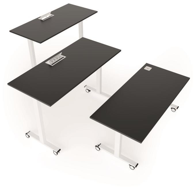 IBEBI Регулируемый по высоте стол на колесиках Telemaco sun-id-1414296 - Вид №17