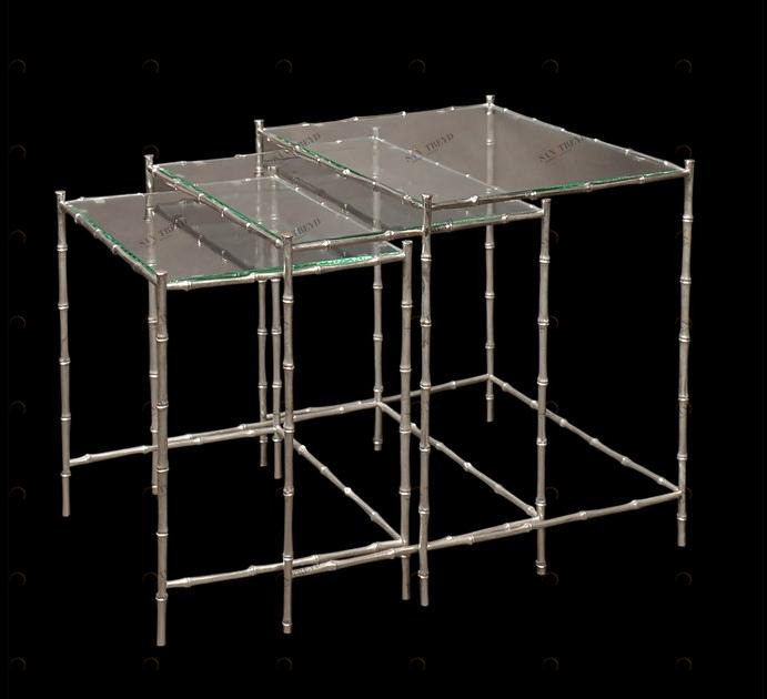 Tisserant Штабелируемый квадратный стеклянный журнальный столик sun-id-1370393