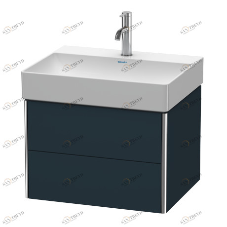 XS416109898 Тумбочка подвесная XSquare #XS4161 584 x 460 мм Темно-синий шелковисто-матовый лак Duravit