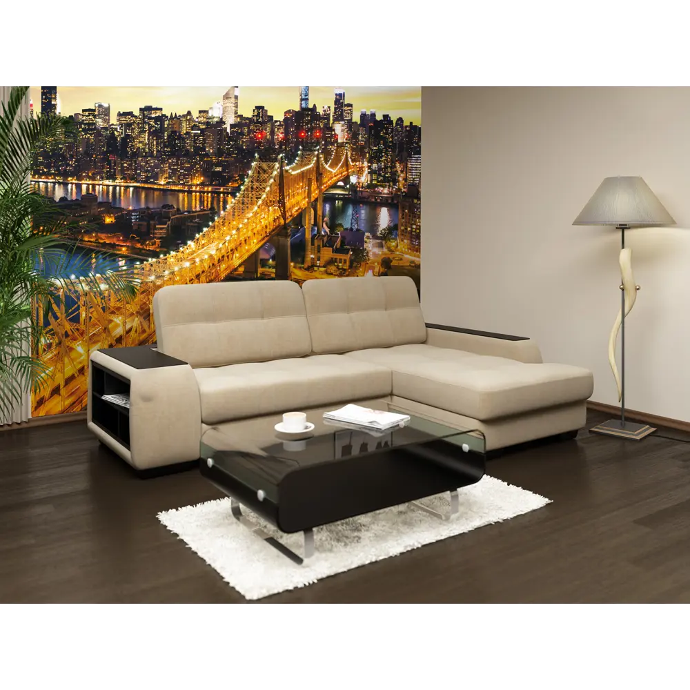 Фотообои 3D Flizart «Светящийся мост», флизелиновые, 300x280 см FBRUSH STLM-2127694 - Вид №2