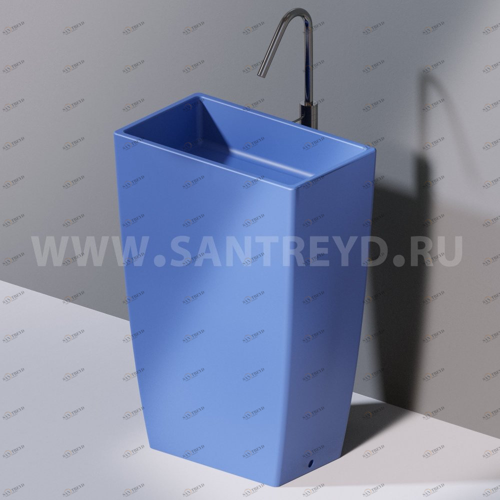 L110140 Напольная раковина стоящая прямоугольная A. e T. Italia Tower AeT ITALIA