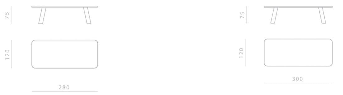 Прямоугольный мраморный стол Dark Emperador GHIDINI1961 Native ARCH-00120855 - Вид №4