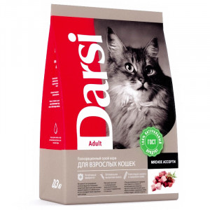 ПР0056596 Корм для кошек Мясное ассорти сух. 300г Darsi
