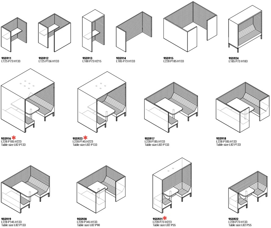 Marelli Диван / офисный остров Stripes sun-id-1406689 - Вид №26