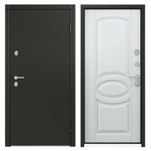 Дверь металлическая Термо С-2, 950 мм, левая, цвет белый