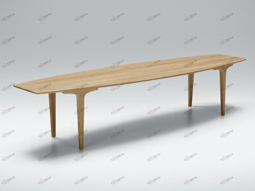 Sits Низкий прямоугольный журнальный столик из дуба sun-id-1459318