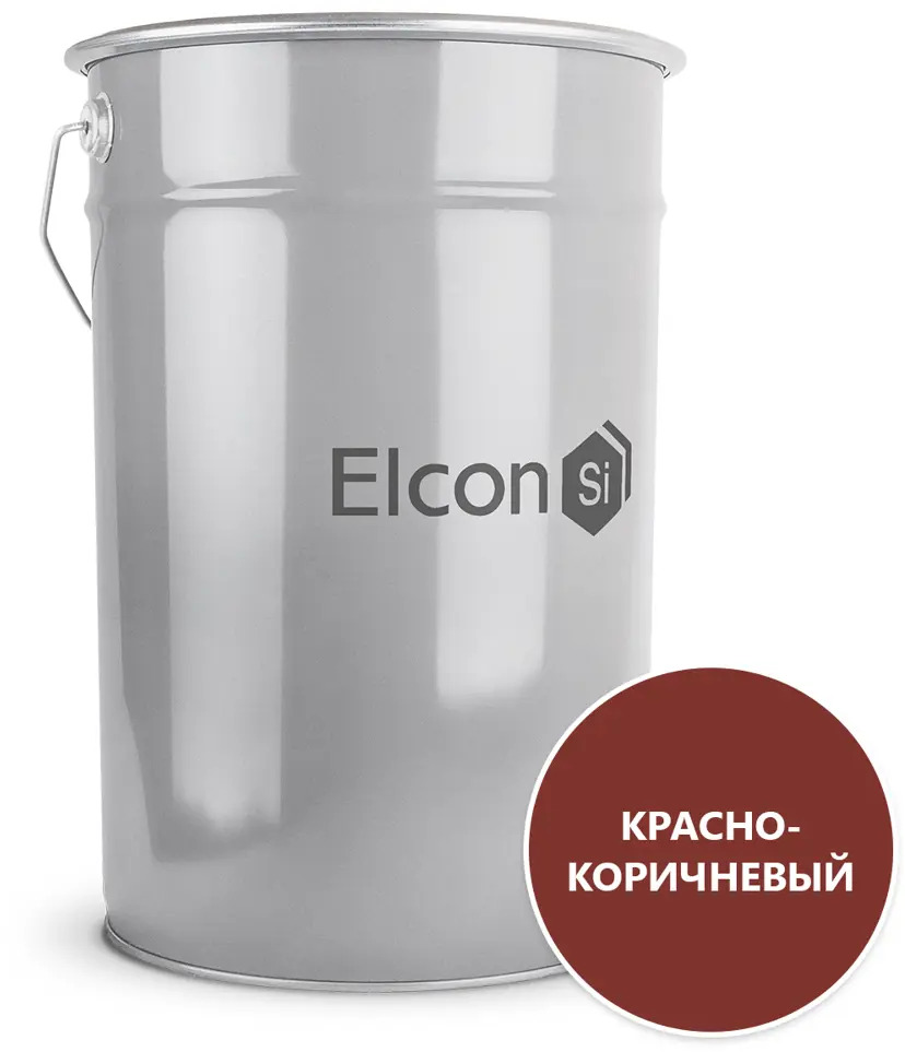 90287336 Грунт-эмаль ХВ-0278 Elcon матовая цвет красно-коричневый 25 л STLM-0852655