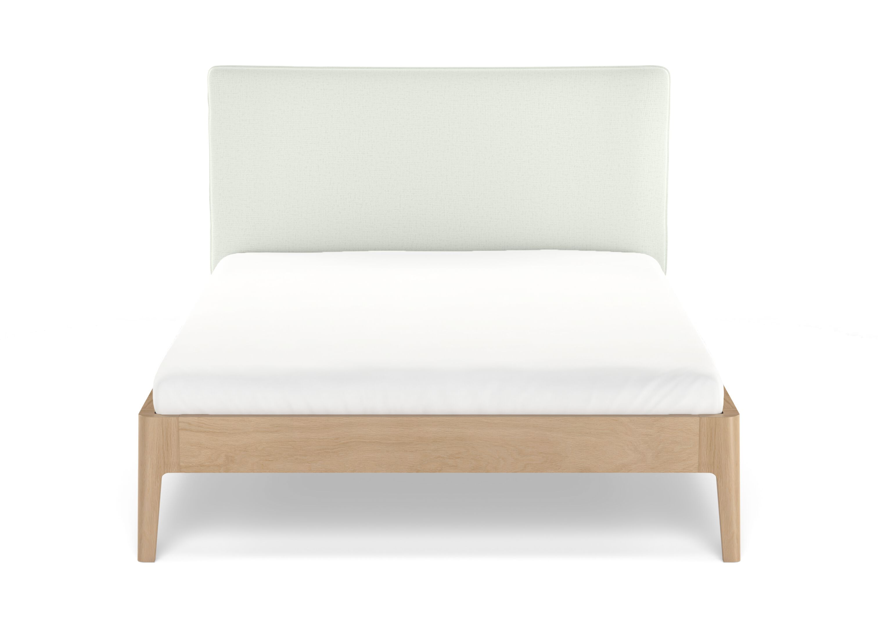 Съемная деревянная кровать с мягким изголовьем Noah Living белье ARCH-00097944 - Вид №1