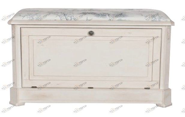 Сундук-пуф Mobilier de Maison бело-серый ДОМАШНЯЯ ОБСТАНОВКА FASHION 017245 Белый;серый Santreyd