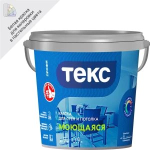 88243184 Краска интерьерная Текс Профи белая база A 0.9 л STLM-1322768