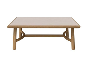 Квадратный стол из тикового дерева с керамической столешницей