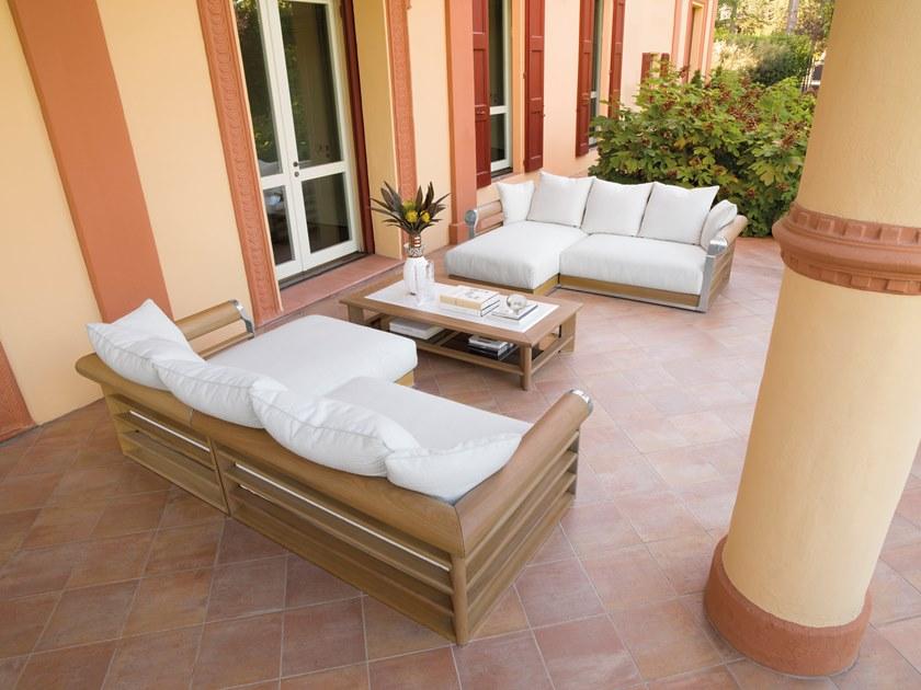 Visionnaire Низкий садовый журнальный столик в ироко Galloway sun-id-1375020 - Вид №1