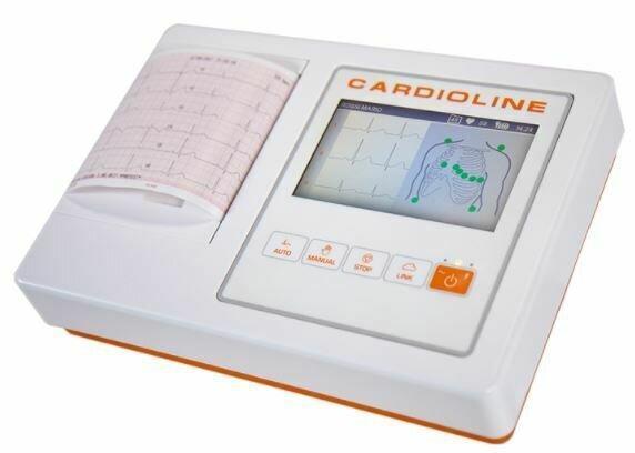 3/6-канальный электрокардиограф Cardioline ECG 100L с интерпретацией Santreyd MED-06