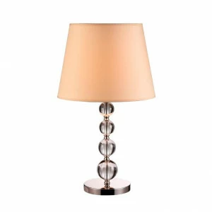 Настольная лампа дизайнерская Incubate 3101/T NEWPORT ИНТЕРЬЕРНЫЕ 080940 Бежевый;прозрачный;серебро
