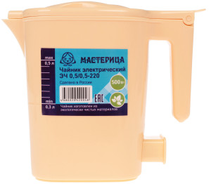 1051756 Электрочайник Мастерица ЭЧ 0,5/0,5-220С бежевый