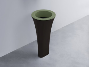 AMLA45-AG+AMPILT-N+AMCOLT-LV Раковина Amedeo Tondo отдельностоящая cielo Enjoy + Amedeo