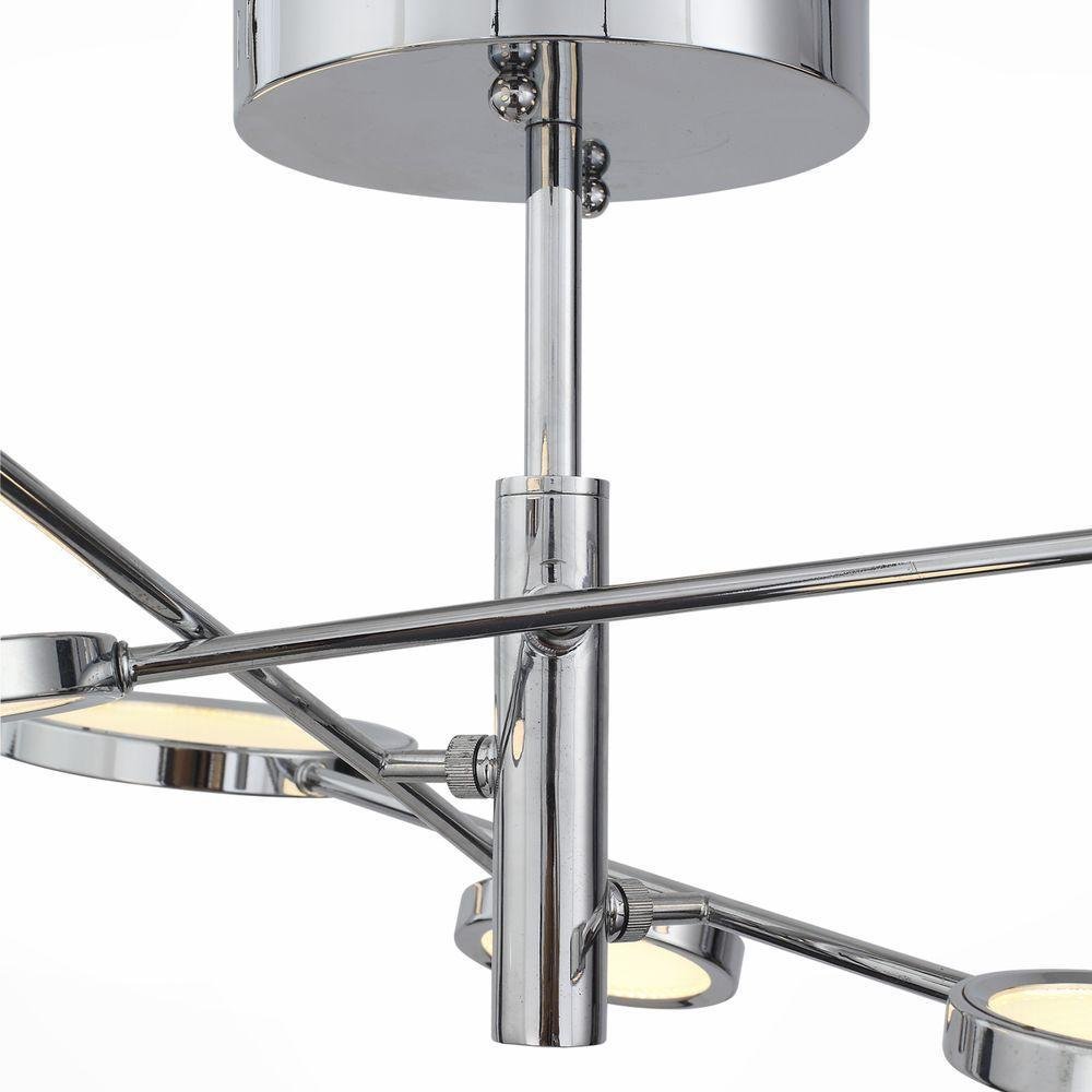 Потолочная светодиодная люстра ST Luce Gruppo2 SL932.102.06 ST LUCE ДИЗАЙНЕРСКИЕ, GRUPPO2 137041 Хром  - Вид №2