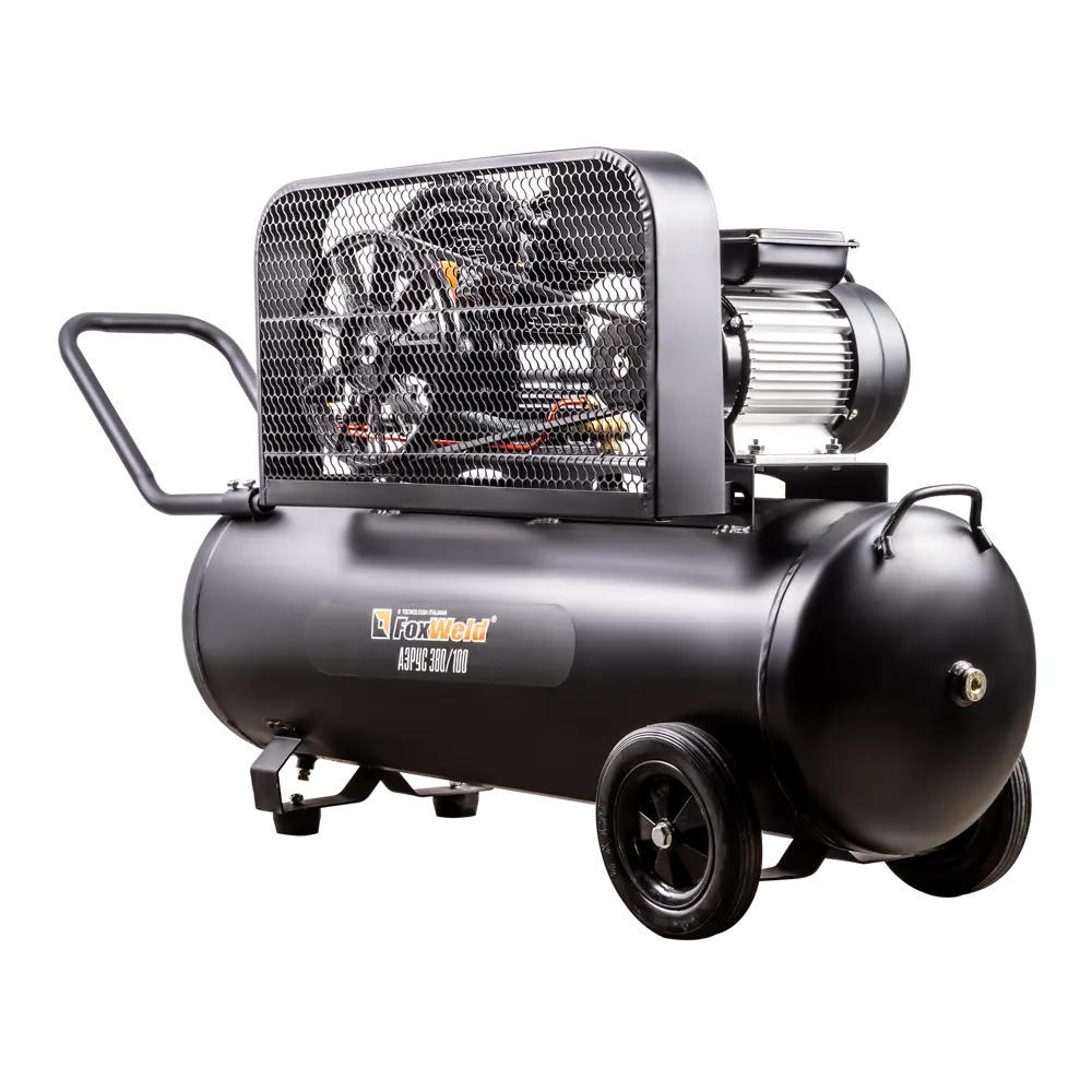 Компрессор масляный АЭРУС 2,2 кВт с ременным приводом 100 л 15308770 STLM-0005673 - Вид №4