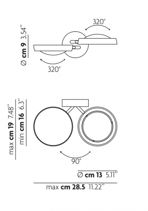Studio Italia Design 165002 Nautilus AP-PL универсальный светильник 112130 - Вид №5