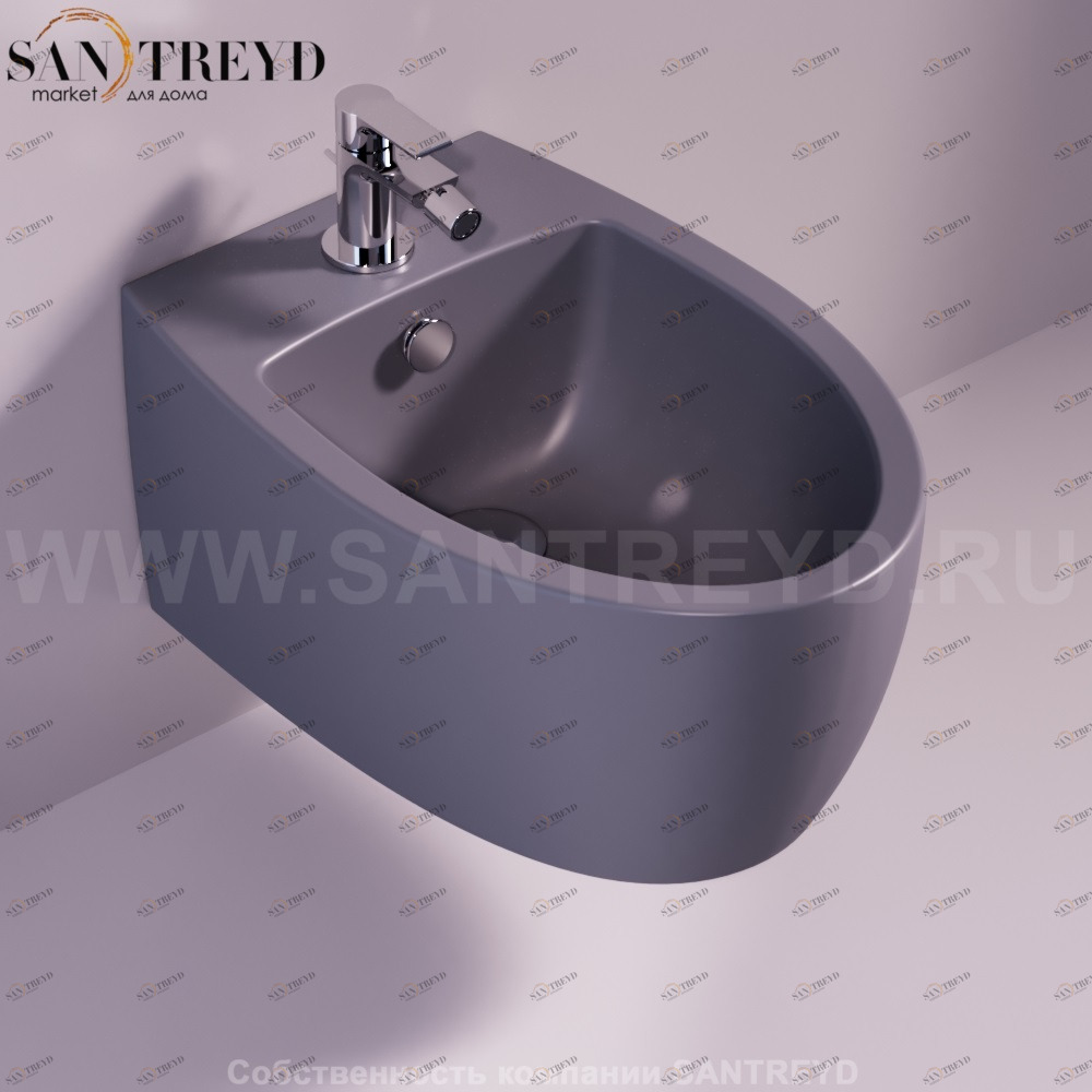 LFT19ANTRACITEMATT Биде подвесное LFT Spazio Simas