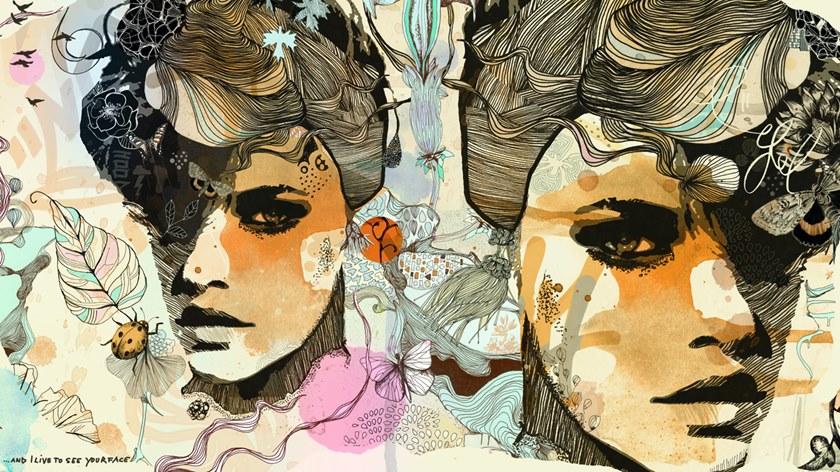 MOMENTI Авторский художественный принт Crazy home paintings Gi-009 - Вид №1